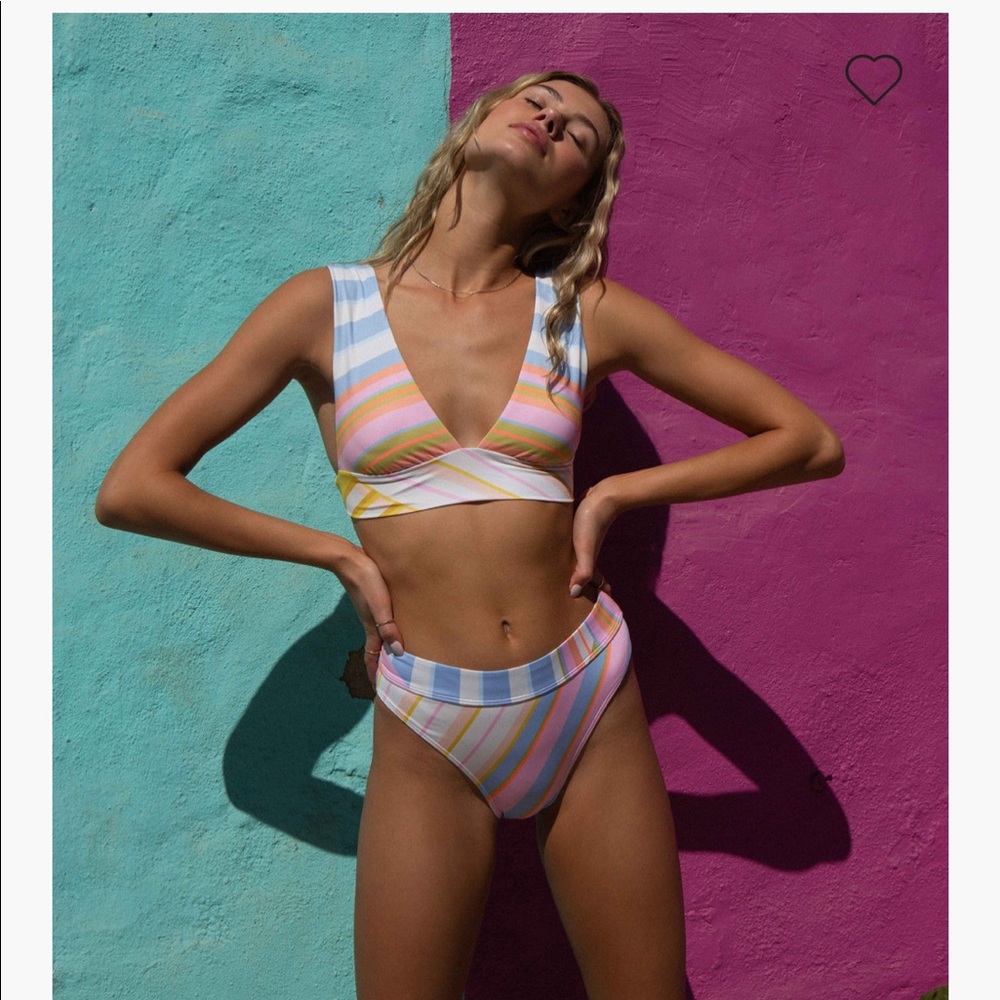 Billabong Break of Dawn Plunge Bikini Top and Maui Rider Bikini Bottoms